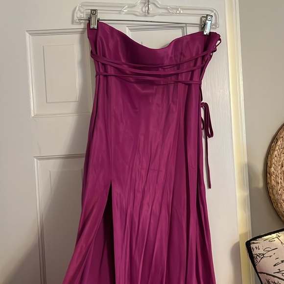 Anthropologie Slim Slip Column Skirt with side Slit - Picture 3 of 7